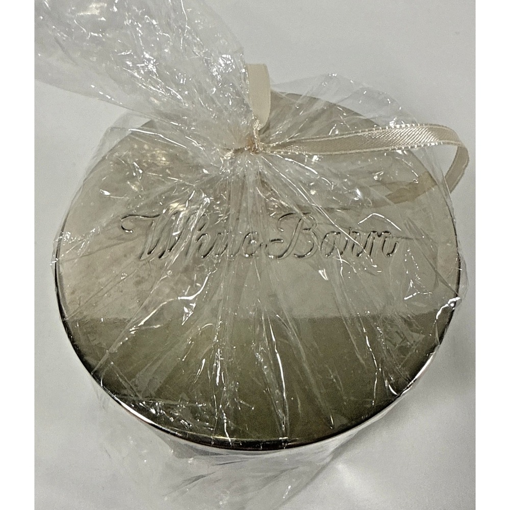 White Barn Winter 3-Wick Luminary Candle 14.5oz Blue Silver Snowflake Scented - Picture 2 of 6